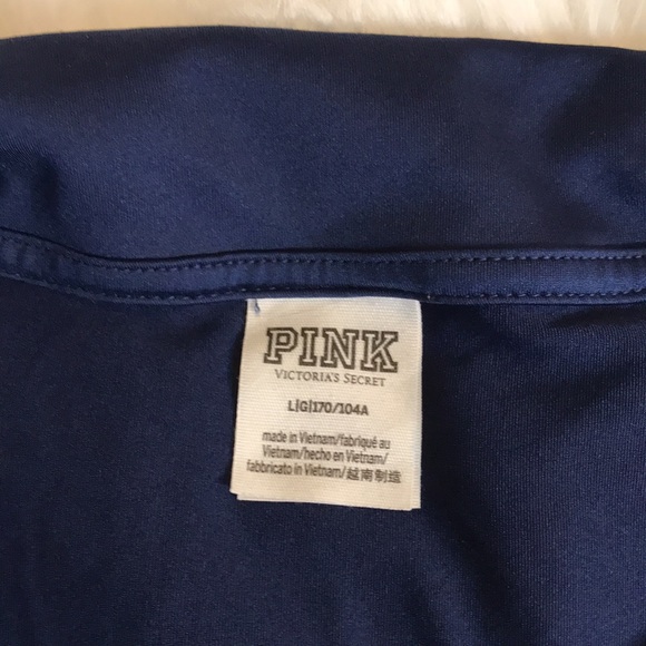 Pink Victoria Secret 1/4 zip sport top sz L - Picture 4 of 10